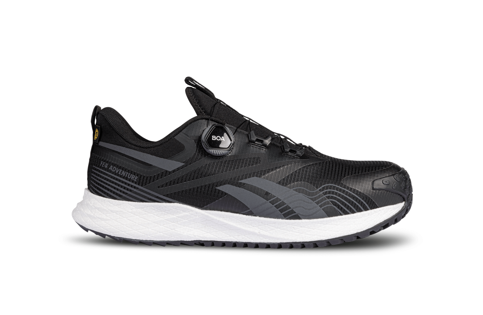 Reebok Adventure IB3613 sportieve zwarte veiligheidsschoen met BOA